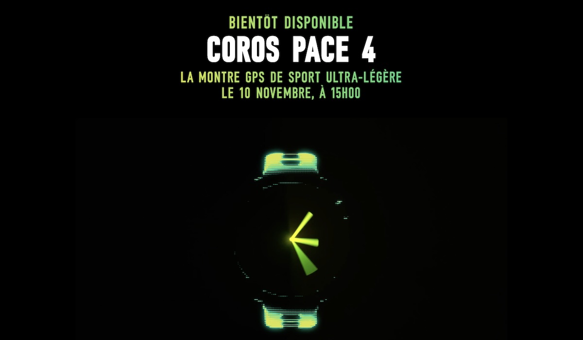 Coros Pace 4 : une montre ultra-légère et lumineuse en 2025