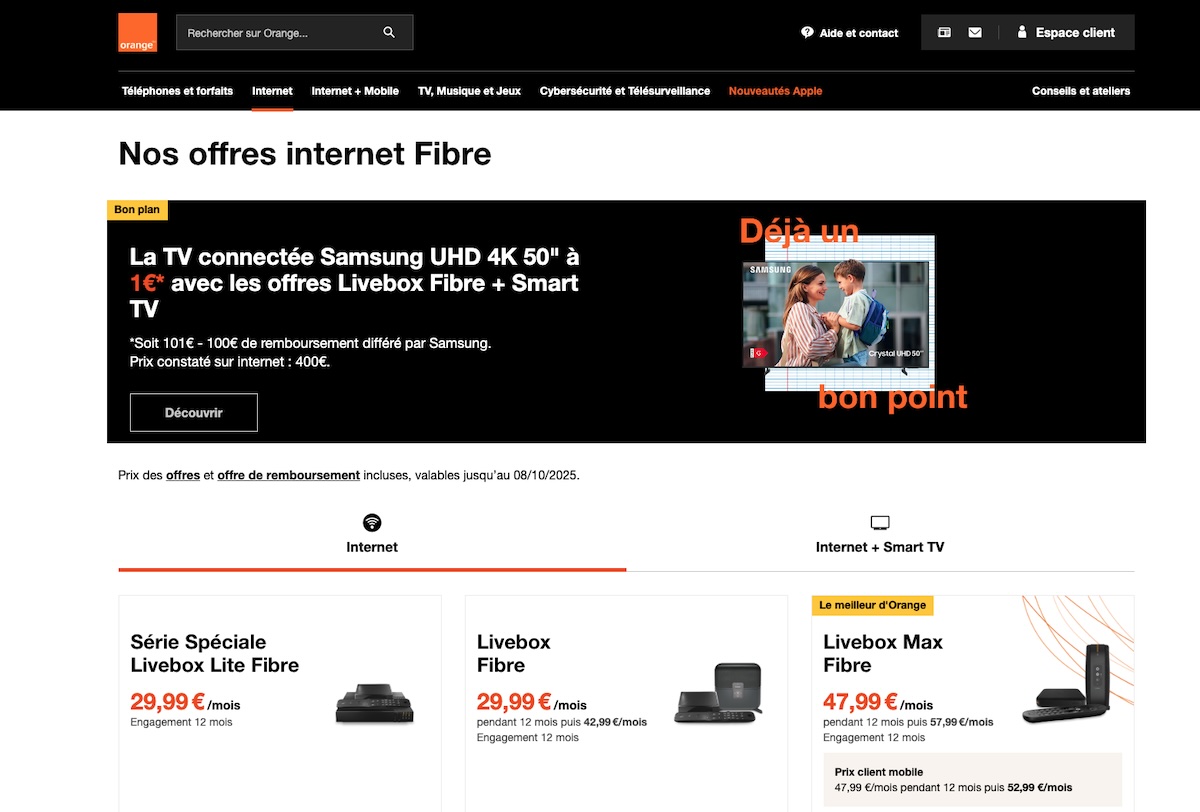 Orange augmente les frais de résiliation pour les abonnés internet