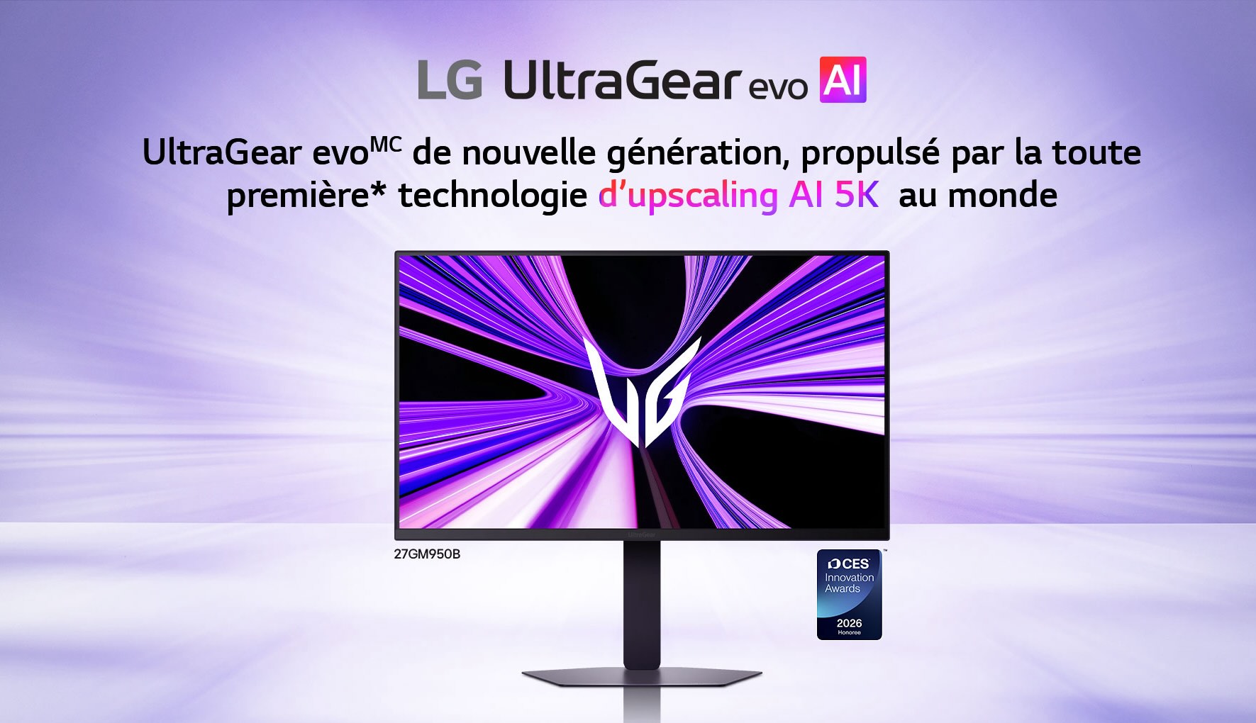 Moniteur gaming 5K dopé à l’IA : LG dévoile ses nouveaux écrans UltraGear Evo